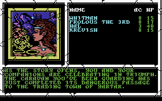 Gateway to the Savage Frontier screenshot 5 for Commodore 64